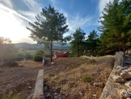 Muğla Fethiye Üzümlü, Blick Auf Die Natur, Schnäppchen 788M2 Zoniertes Grundstück Zum Verkauf