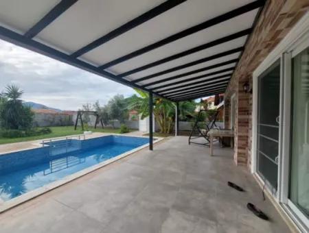 Luxusvilla Mit Pool Zu Vermieten Auf 700M2 Grundstück In Mugla Dalyan 4 In 1 Freistehender Pool