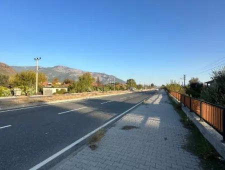 Muğla Köyceğizde Antalya - Izmir Hauptstraße Null Tankstelle Geeignetes Gewerbegebiet Land Zum Verkauf