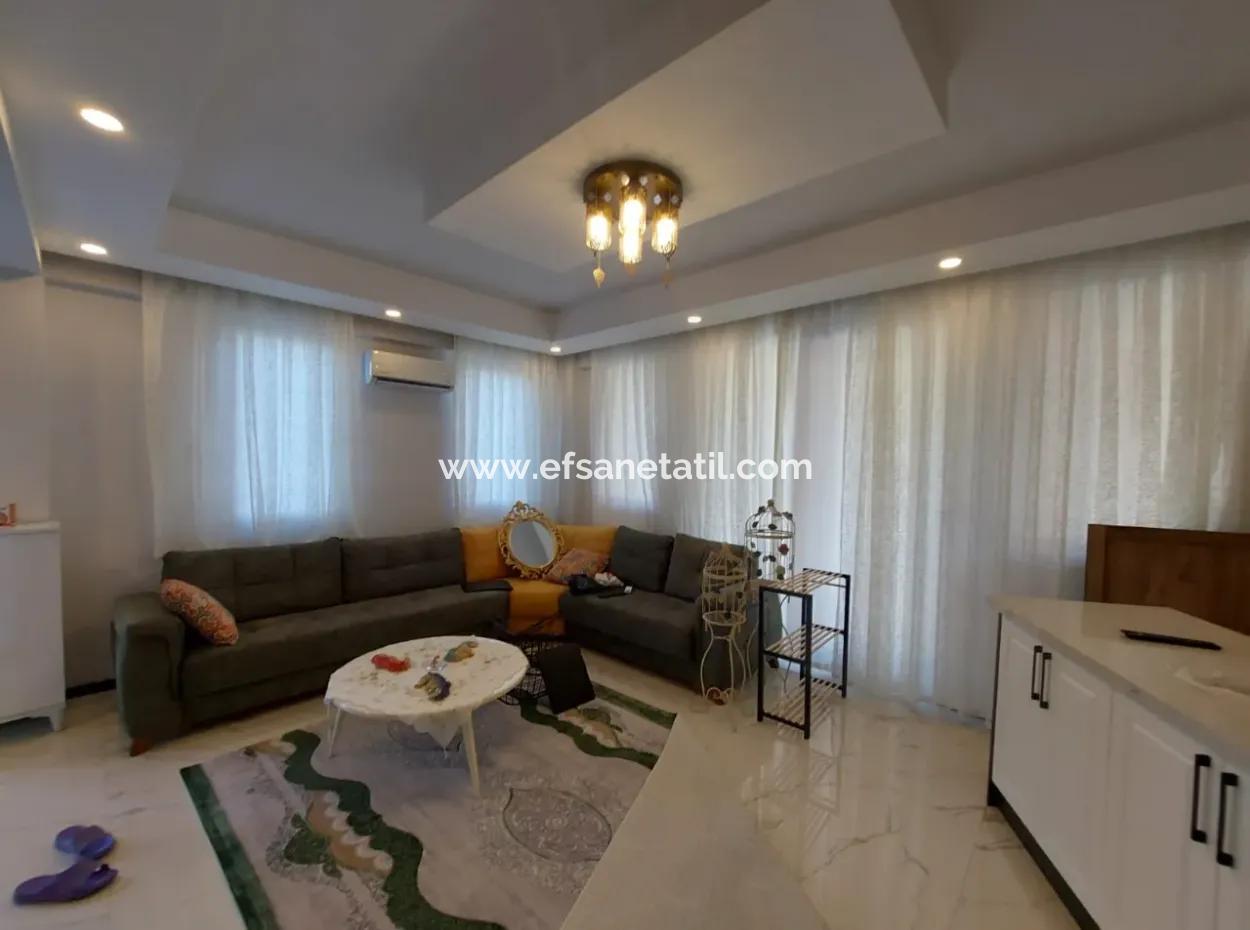 Furnished Duplex With Swimming Pool In Muğla Dalyanda Complex