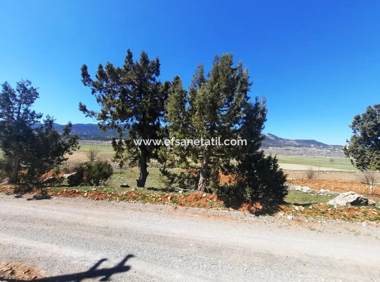 912 M2 Detached Land Suitable For Deposit In Denizli Çameli Belevi For Sale