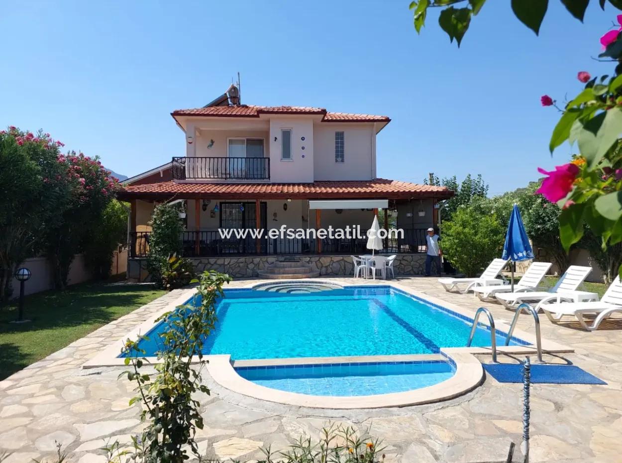 3 1 Villa With Swimming Pool On 580 M2 Detached Land In Dalyan, Muğla