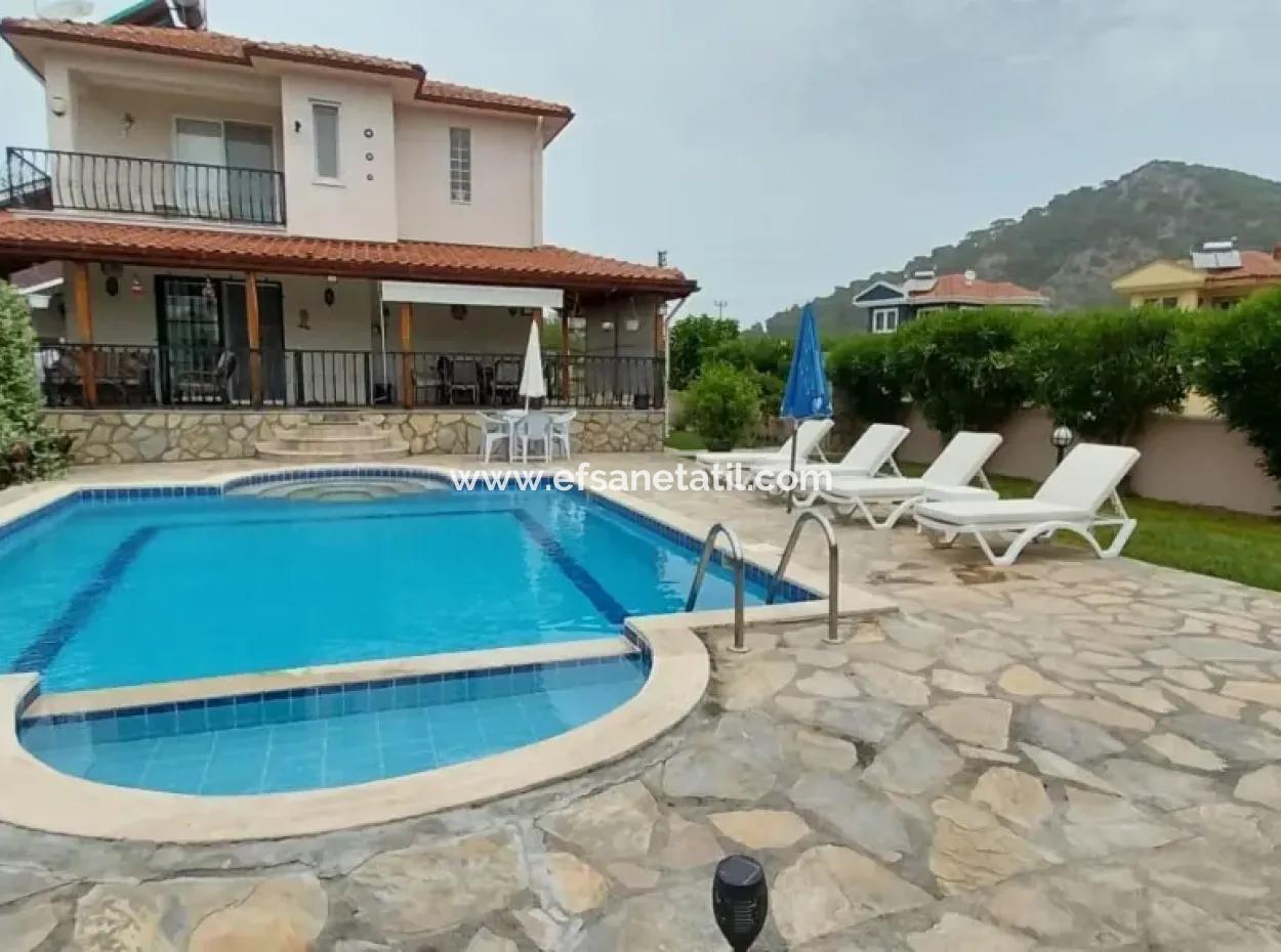 3 1 Villa With Swimming Pool On 580 M2 Detached Land In Dalyan, Muğla