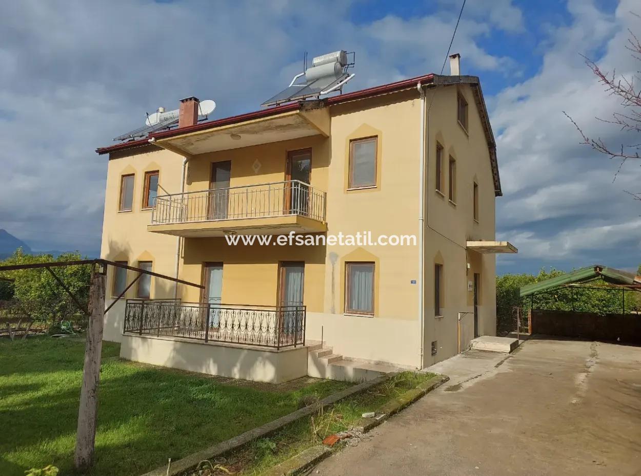 One Of The 120 M2, 3 1, Detached 2 Flats In Ortaca Okçular Is For Rent