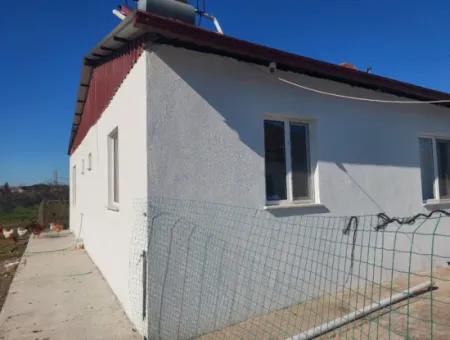 Ortaca Okçular 3 000M2 Land, 100 M2 2 1 Detached Unfurnished House For Rent